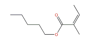 Pentyl (Z)-2-methyl-2-butenoate